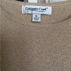 Cold water creek gold metallic tank